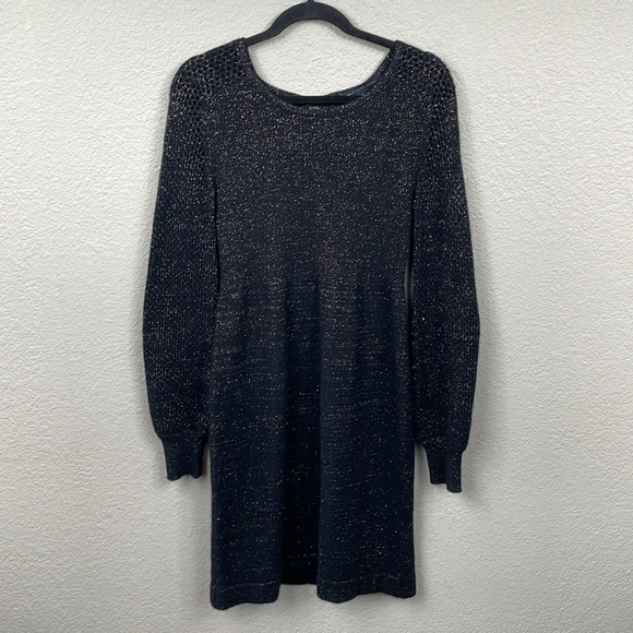 Marc by Marc Jacobs Sparkle Knit Sweater Dress Cut Out Back Wool Angora Sz S - Picture 3 of 14